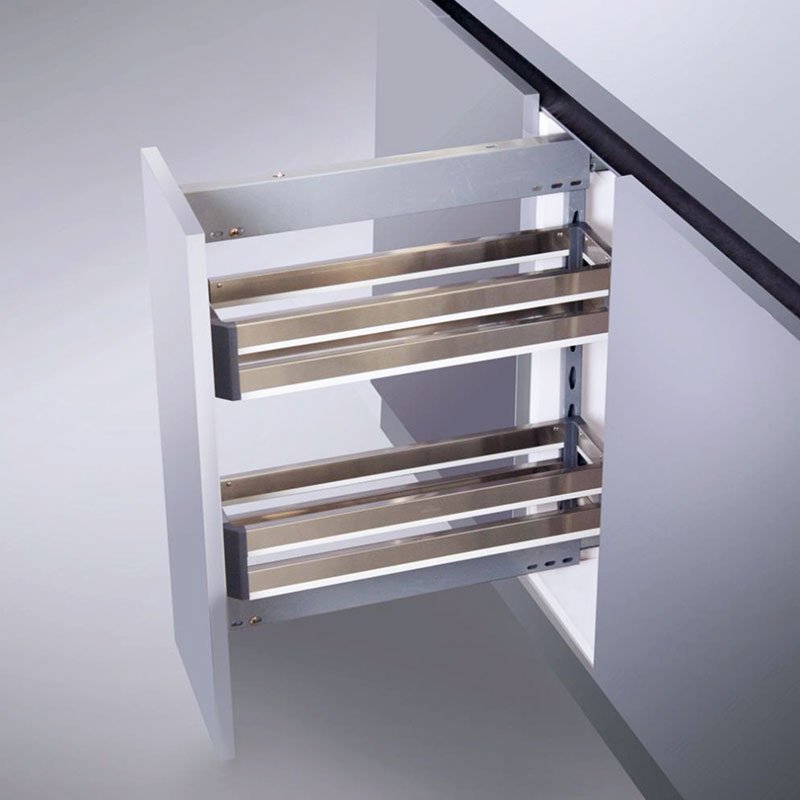 CP Century Satin Bottle Pullout (2 Shelves, Side Mounted)