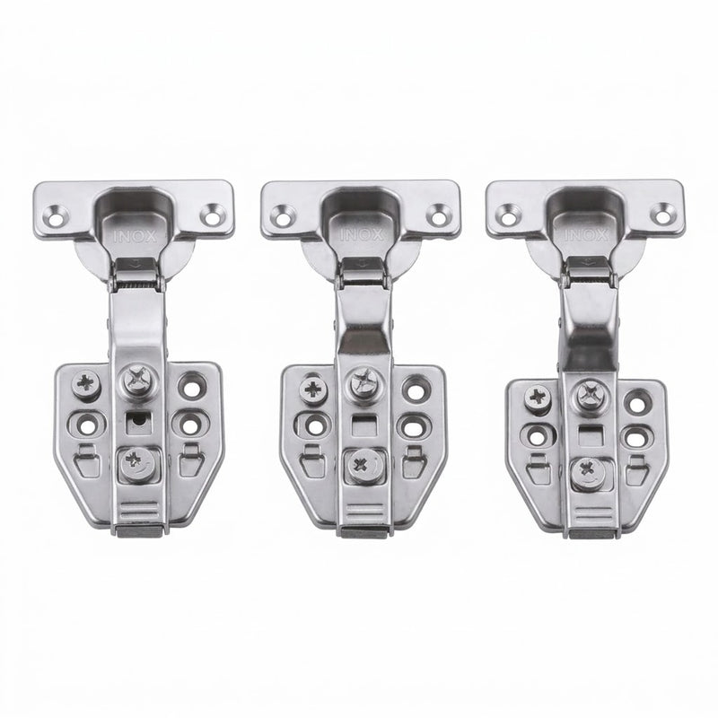 Inox 3D Clip-On Hinge (Soft Close) 110° Triple Adjustment