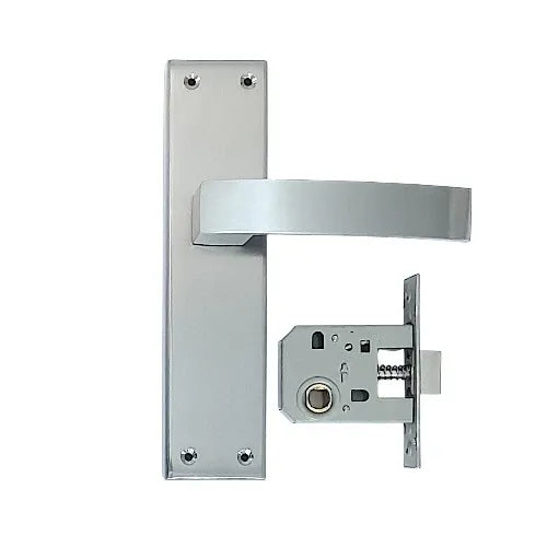 Anjna Steel Mortise Pair Bathroom Latch 1001 8" SS Finish