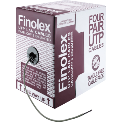 Finolex CAT5E Enhanced UTP LAN Cable (4 Pair, 305m)